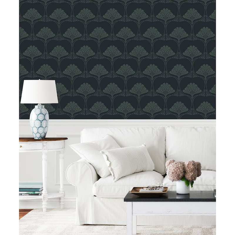 NextWall Deco Floral Peel and Stick Wallpaper