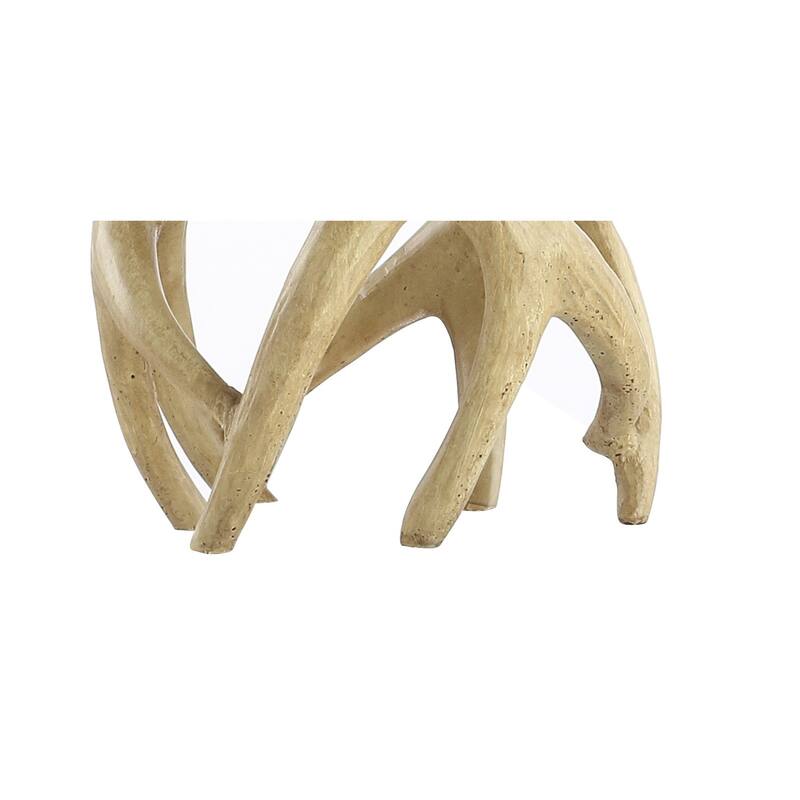 Playa 19" Antler Resin LED Table Lamp, Natural by JONATHAN Y