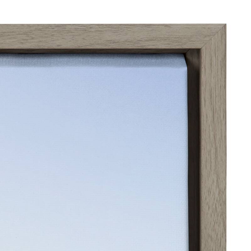 Kate and Laurel Sylvie Sea Framed Canvas by The Creative Bunch Studio