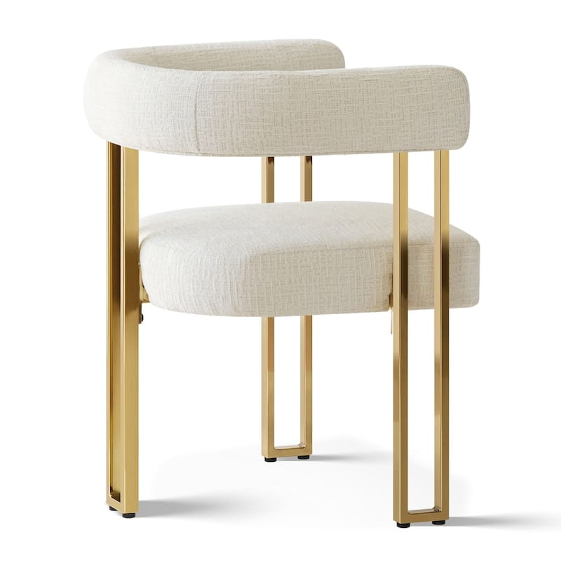 Chenille Upholstered Armchair (Set of 2)