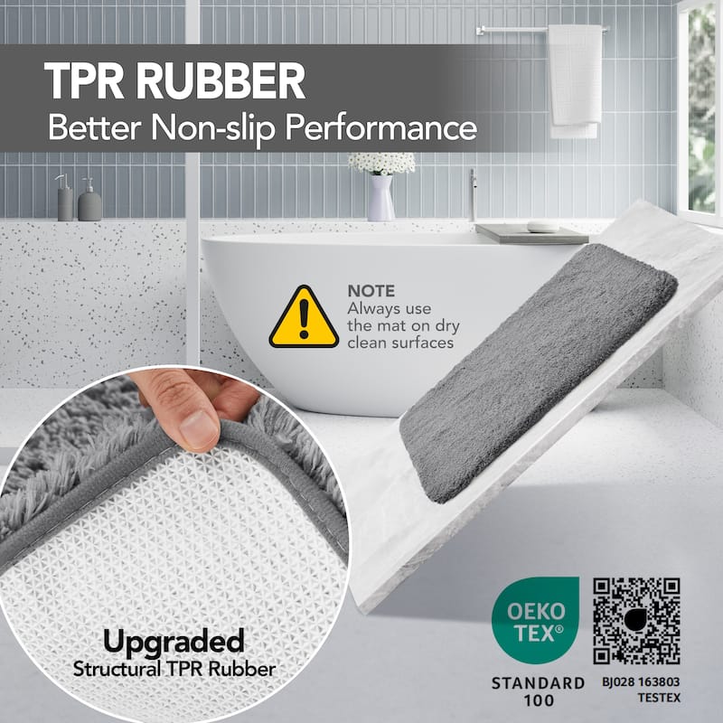Deconovo Super Absorbent & Thick Bath Mat Rugs (1 PC)