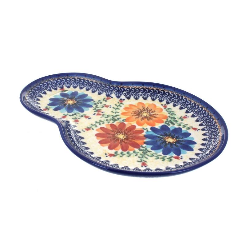 Blue Rose Polish Pottery 209 Vena Breakfast Plate
