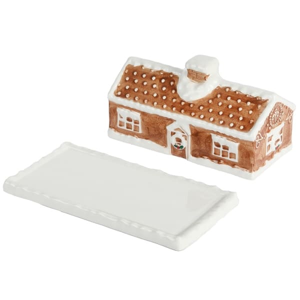 Martha Stewart Everyday Durastone Gingerbread Butter Dish Bed Bath