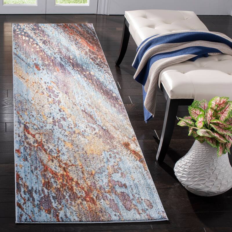 SAFAVIEH Monray Yolanda Modern Abstract Polyester Rug