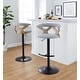 preview thumbnail 115 of 141, Carson Carrington Viby Adjustable Bar Stool with Rounded T Footrest (Set of 2)