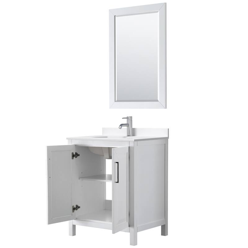 Wyndham Collection WCV252530S-QTZ-UNSM24 Daria 30" Free Standing