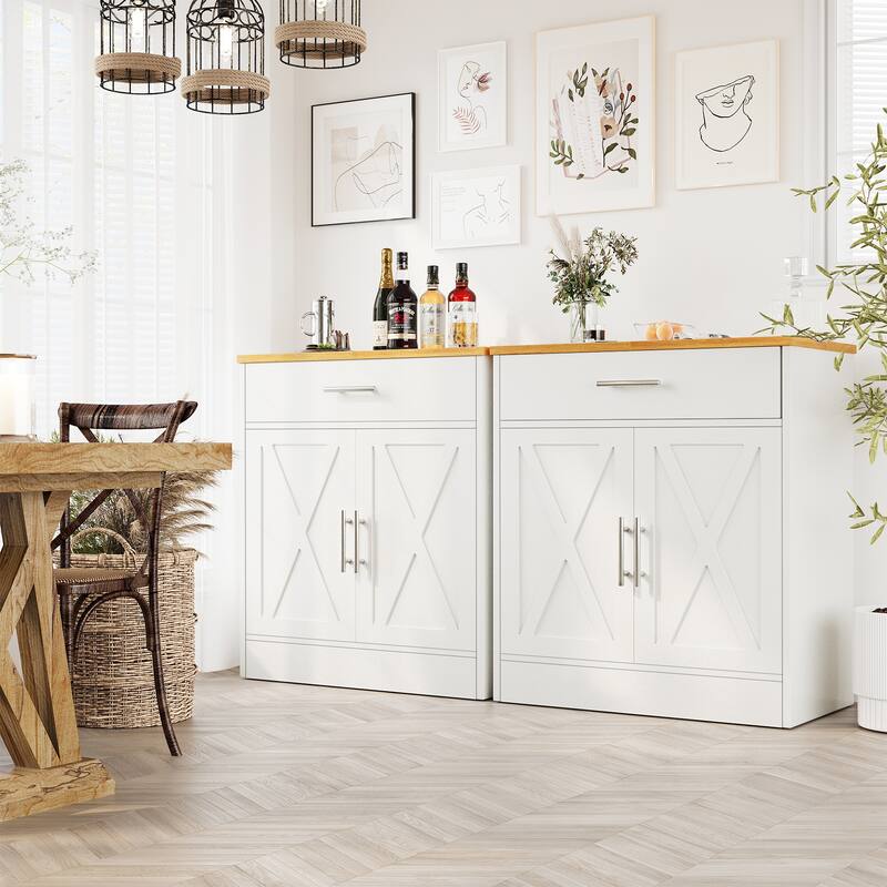 Futzca Sideboard Buffet Cabinet, Kitchen Storage Cabinet