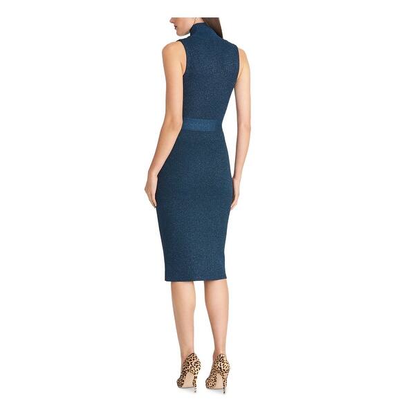 rachel roy cocktail dresses Rachel Roy Women's Sleeveless Turtle Neck Knee Length Sheath Cocktail Dress  Blue Size X-Large - Bed Bath & Beyond