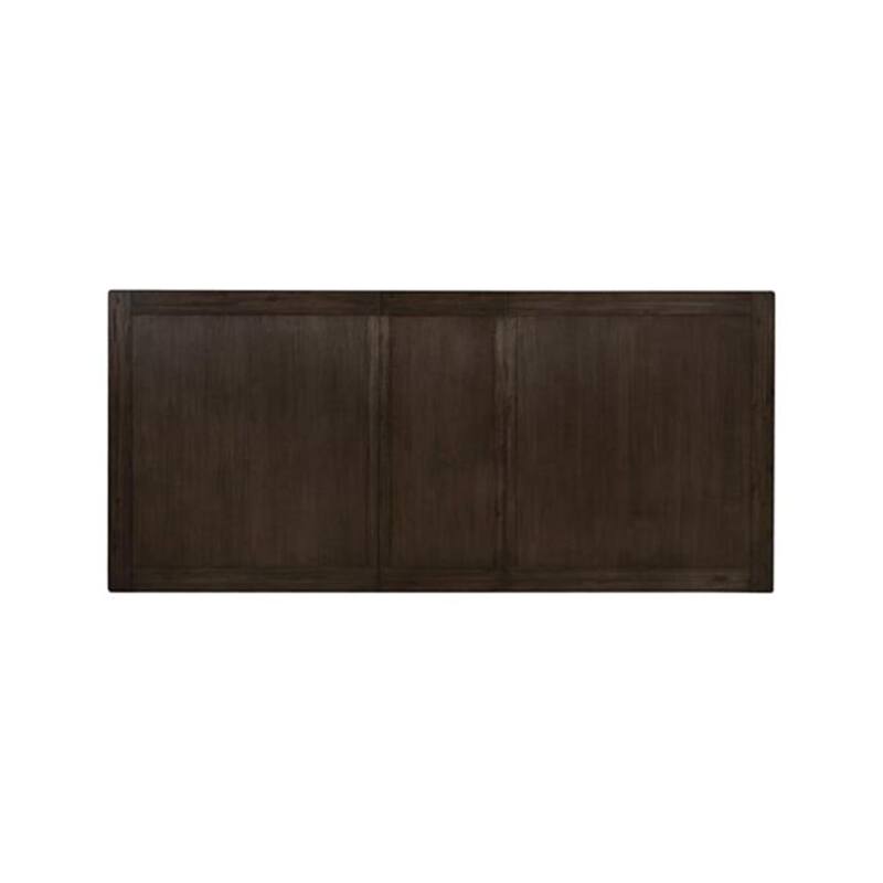 Kely 7pc Dining Table and Chair Set, Extendable Top, Dark Brown, Gray