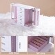 preview thumbnail 14 of 23, Stufurhome Solid Wooden Jewelry Box with 5-Drawers Built-in Necklace hook and Mirror Brown