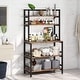 preview thumbnail 3 of 15, 5-Tier Kitchen Bakers Rack Kitchen Stand Utility Storage Cart