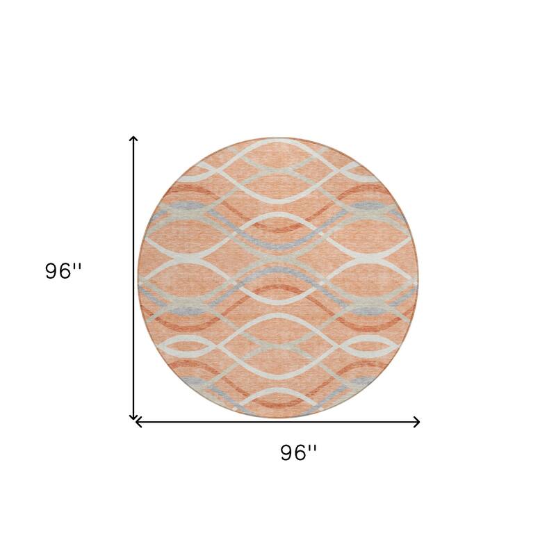HomeRoots Abstract Transitional Rectangle Outdoor Rug