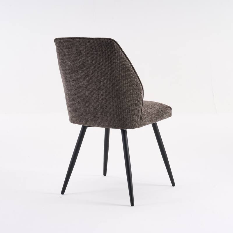 Set of 2 Modern Dining Chairs, Armless Upholstered Side Chairs