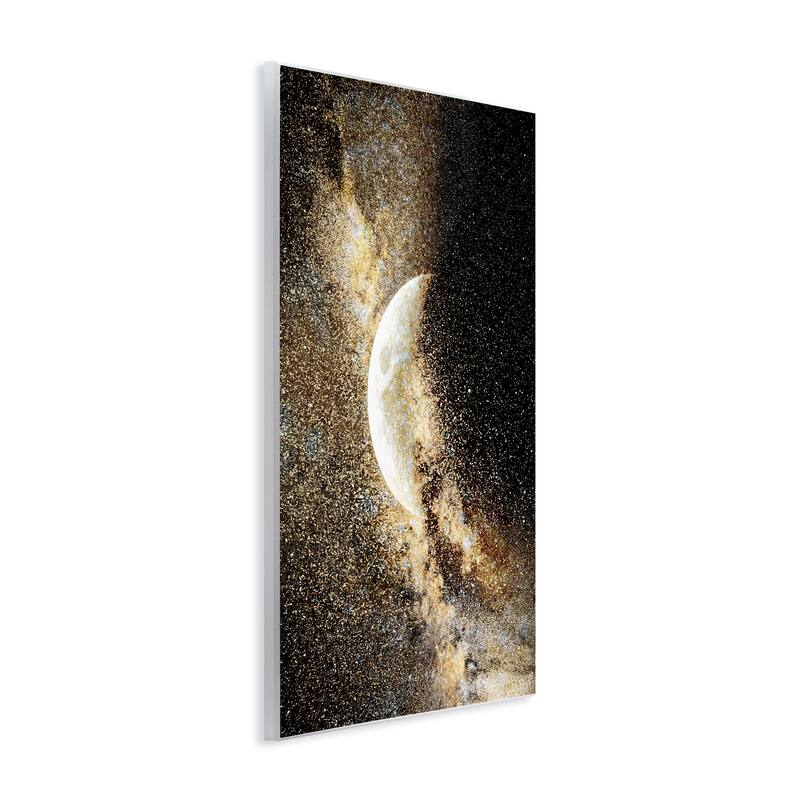 Stupell Starry Nebula Crescent Moon Wall Plaque Art Design By Gemma Bardot