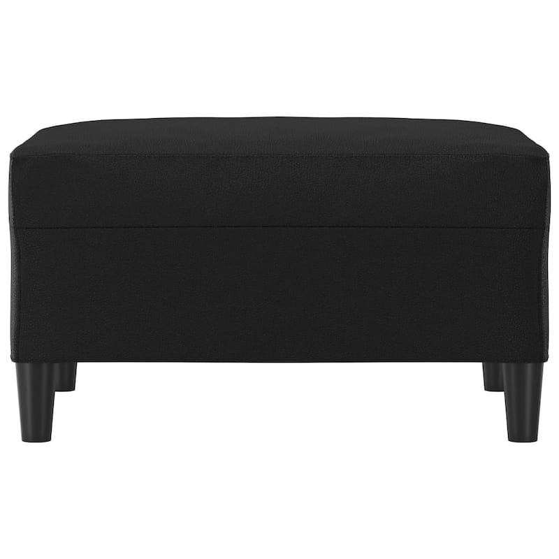 vidaXL Footstool Modern Ottoman Footrest for Living Room Bedroom Faux Leather