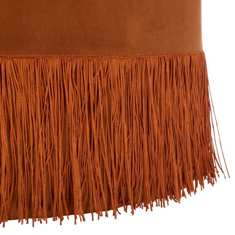 SAFAVIEH Reika Ottoman With Tassel (Fully Assembled)