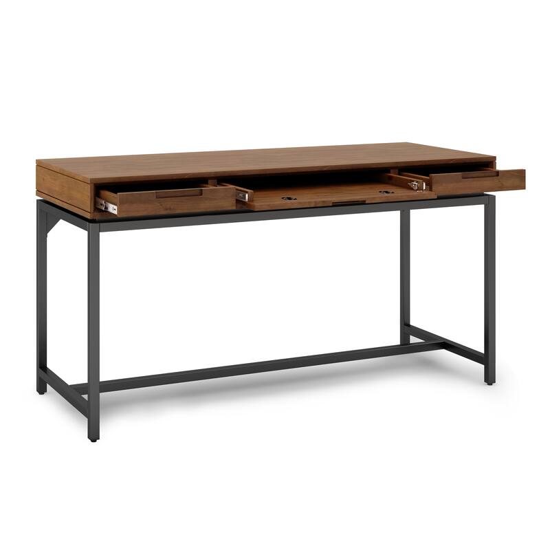 WYNDENHALL Devlin SOLID HARDWOOD Industrial 60 inch Wide Desk