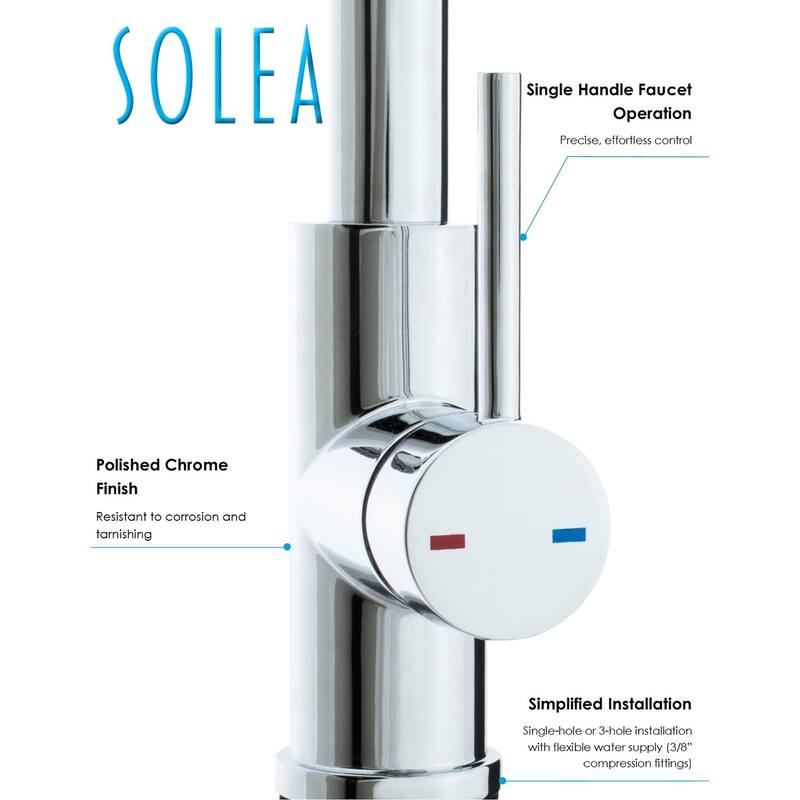 SAFAVIEH Solea Arcadia Stainless Steel Dual Function Pull-Down Spray Kitchen Faucet - 8.1" x 2.1" x 17"