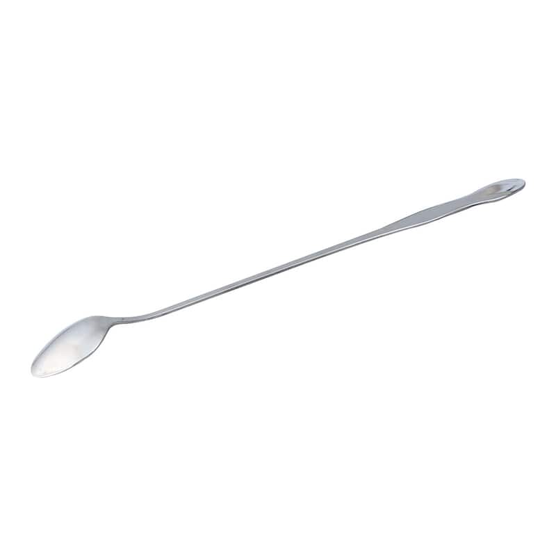 Stainless Steel Long Handle Tea Coffee Ice Cream Spoon Silver Tone 4pcs - Silver Tone