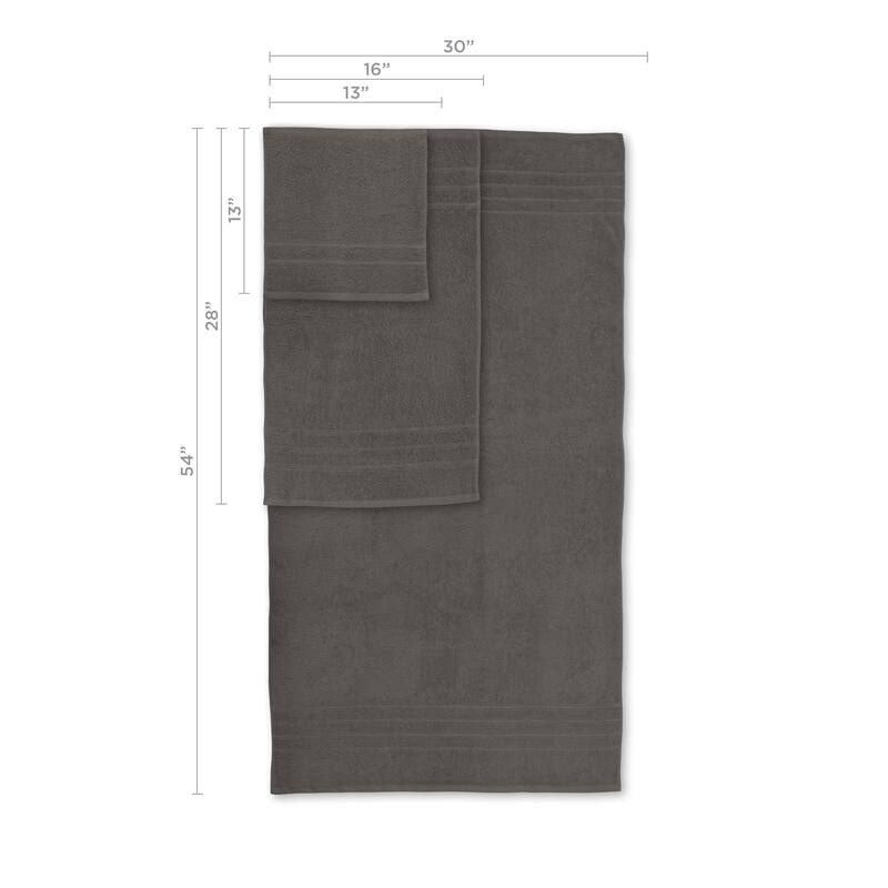 Martex Ultimate Performance Cotton Low-Lint Soft Absorbent Towel Set