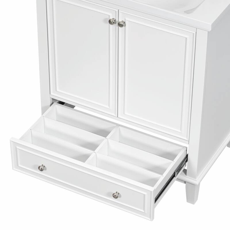 30" Bathroom Vanity Base Cabinet with Doors and Drawer