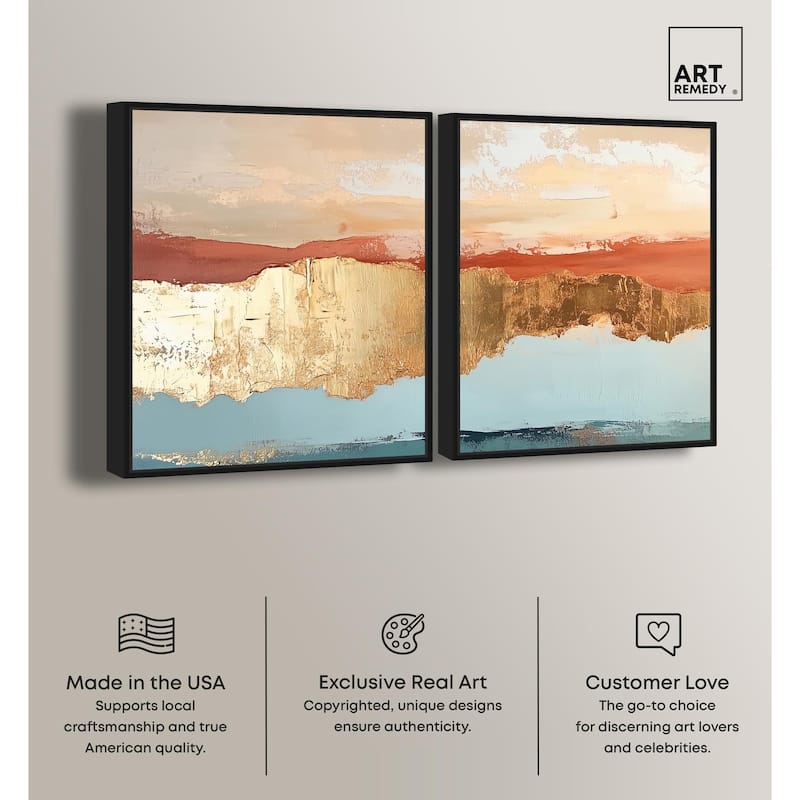 Earthy Glow III Canvas Set of 2 by Art Remedy