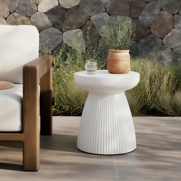 Christopher Knight Home - Ryan Outdoor MGO Side Table - 20'H - Bed