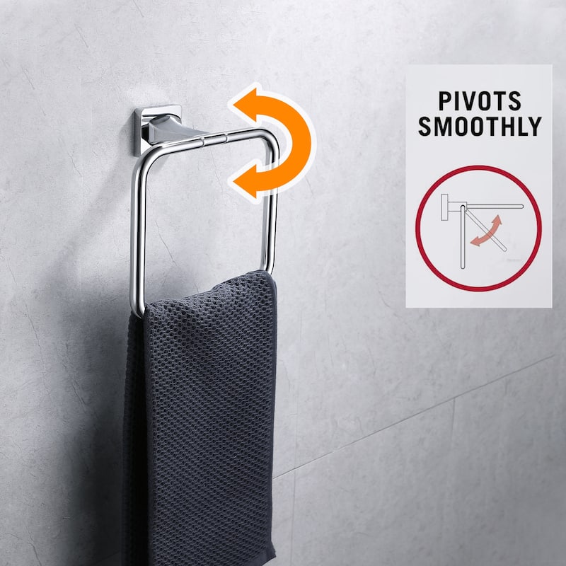 Wall-Mount 5 -Piece Bath Hardware Set