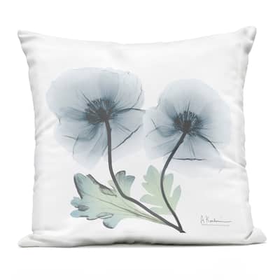 Stupell Sapphire Flower Duo Printed Outdoor Throw Pillow Design by Albert Koetsier