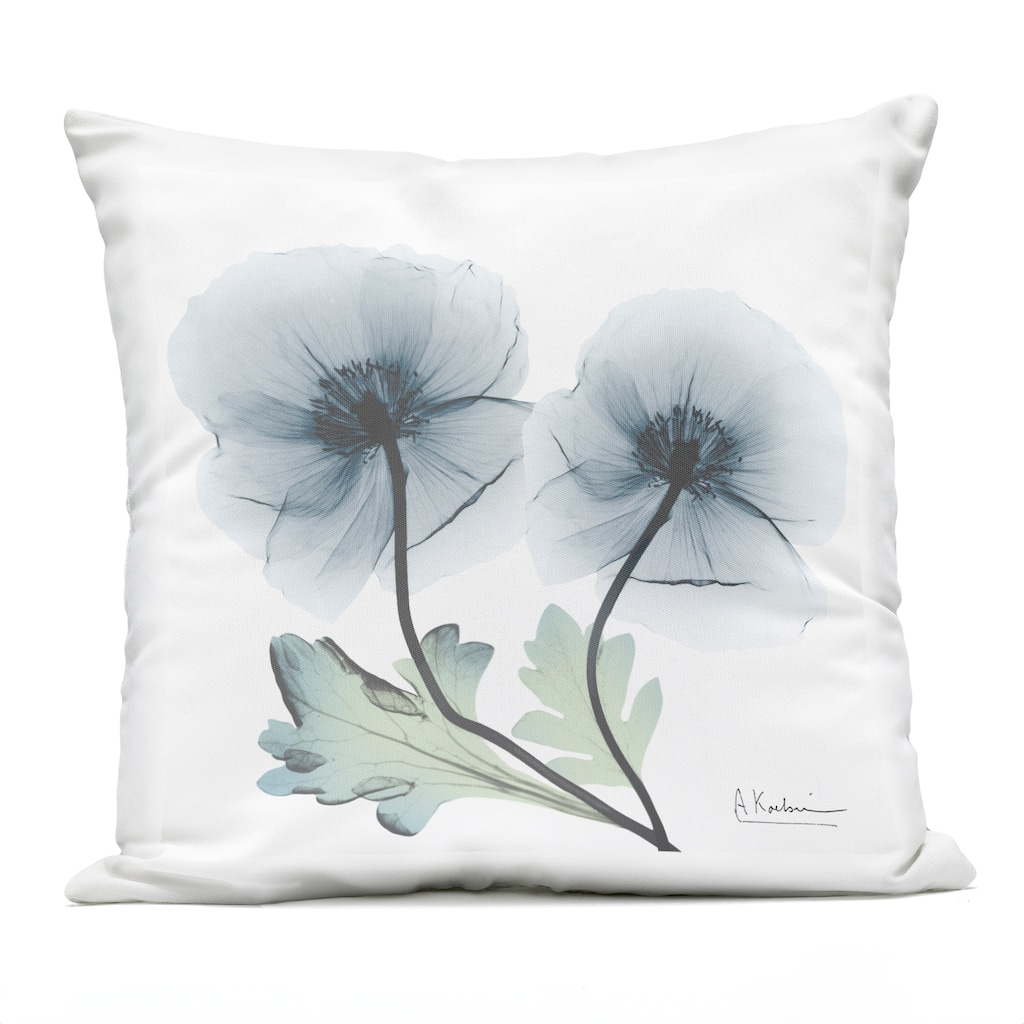 Stupell Sapphire Flower Duo Printed Outdoor Throw Pillow Design by Albert Koetsier