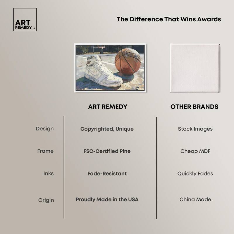 Washed Out Court Canvas by Art Remedy