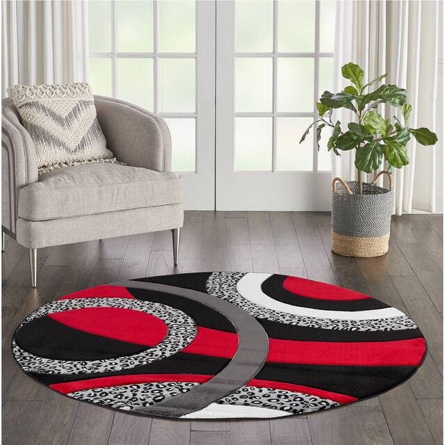 Orelsi Collection Abstract Area Rug