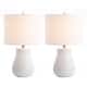 preview thumbnail 8 of 7, SAFAVIEH Lighting 21" Dayton LED Table Lamp (Set of 2) - 12"x12"x21"