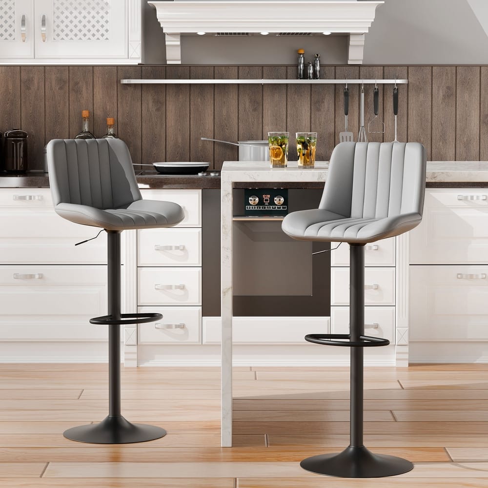 Bar Stool Set with 360° Swivel, Modern Kitchen & Home Bar Seating