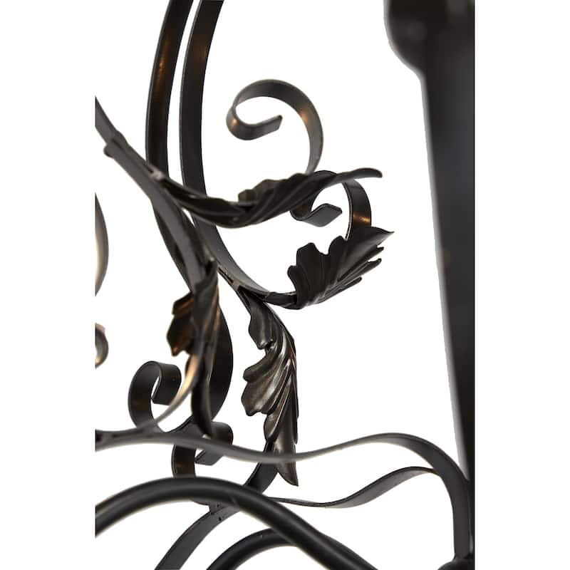 Metal Chandelier - Black - Roche River Decor