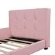 preview thumbnail 12 of 15, Modern Upholstered Twin Size Platform Bed With Guardrail With Headboard for Home