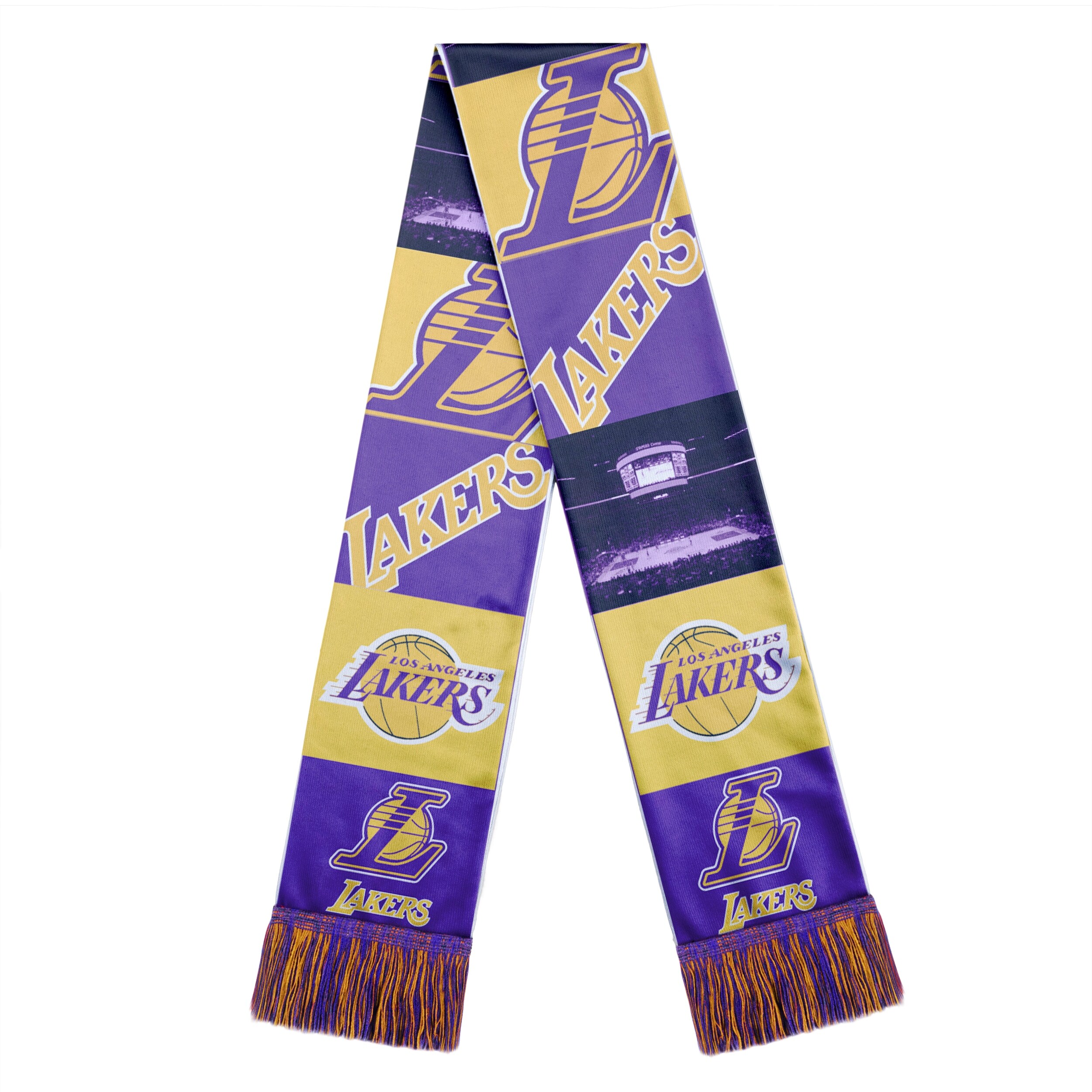 Shop Los Angeles Lakers Scarf Printed Bar Design Overstock 27572646