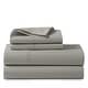 preview thumbnail 2 of 27, 1200 Thread Count Cotton Deep Pocket Luxury Hotel Stripe Sheet Set Grey - King