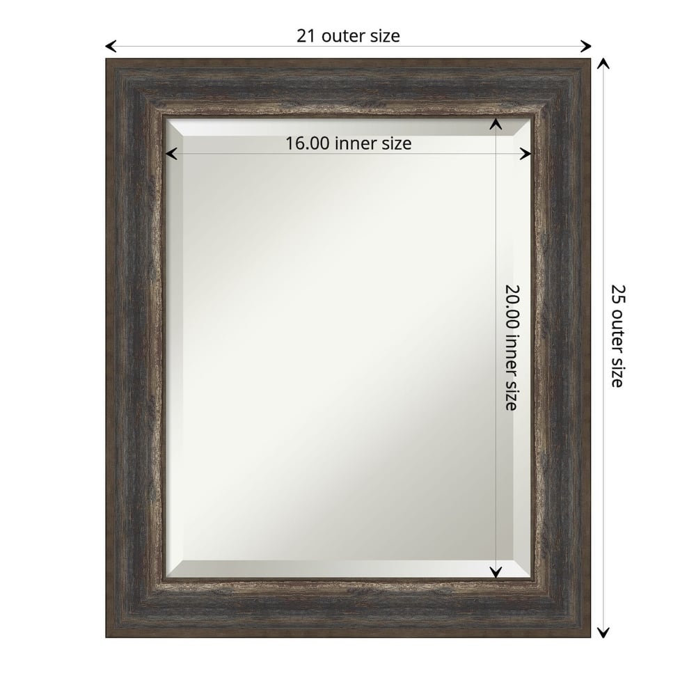 Beveled Bathroom Wall Mirror - Alta Frame
