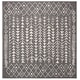 preview thumbnail 18 of 26, SAFAVIEH Tulum Sharie Moroccan Boho Rug 6'7" x 6'7" Square - Dark Grey/Ivory