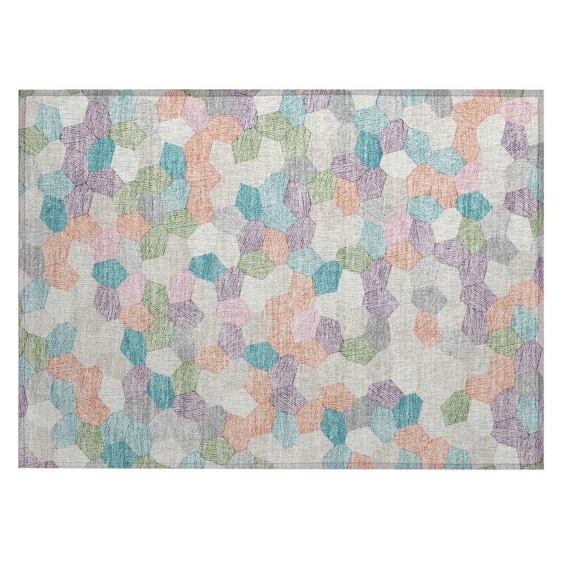 Machine Washable Indoor/ Outdoor Modern Loyd Chantille Rug