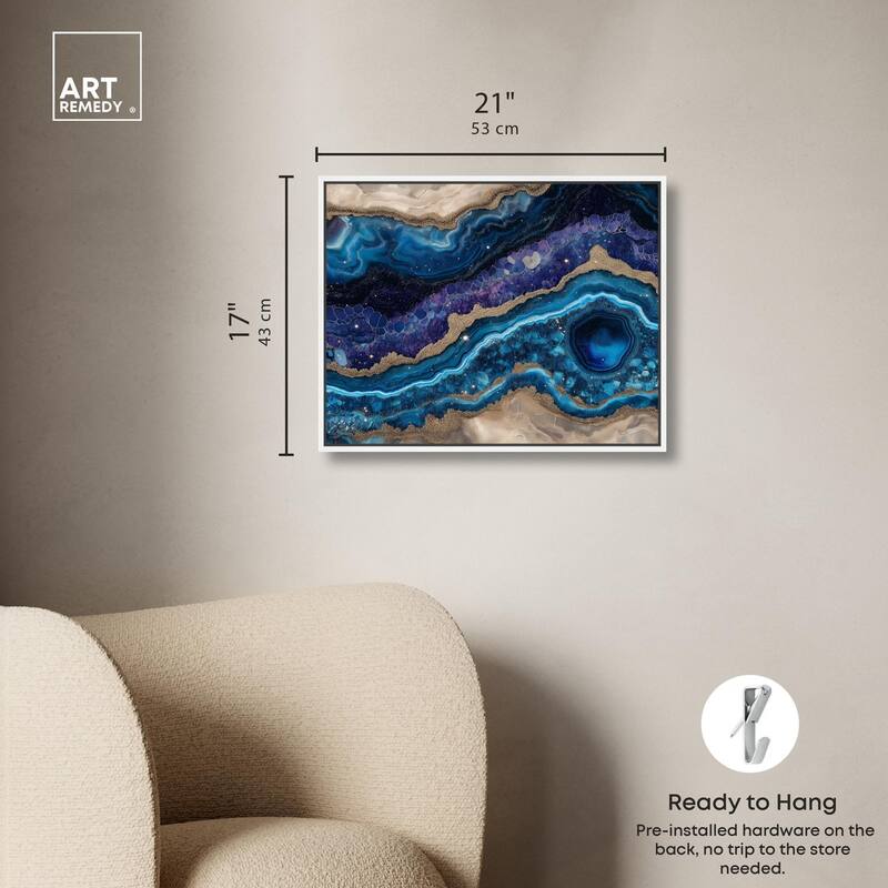 Galactic Geode I Canvas by Art Remedy