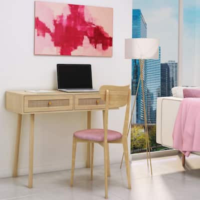 Workstation Desks with wood legs and Drawers