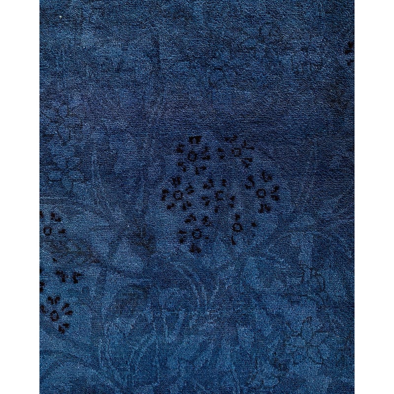 Contemporary Overdyed Wool Hand Knotted Area Rug - 8' 1" x 10' 1"