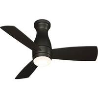 Fanimation Hugh 52" AC Indoor/Outdoor Flushmount Ceiling Fan With 18W LED Light And Remote Control