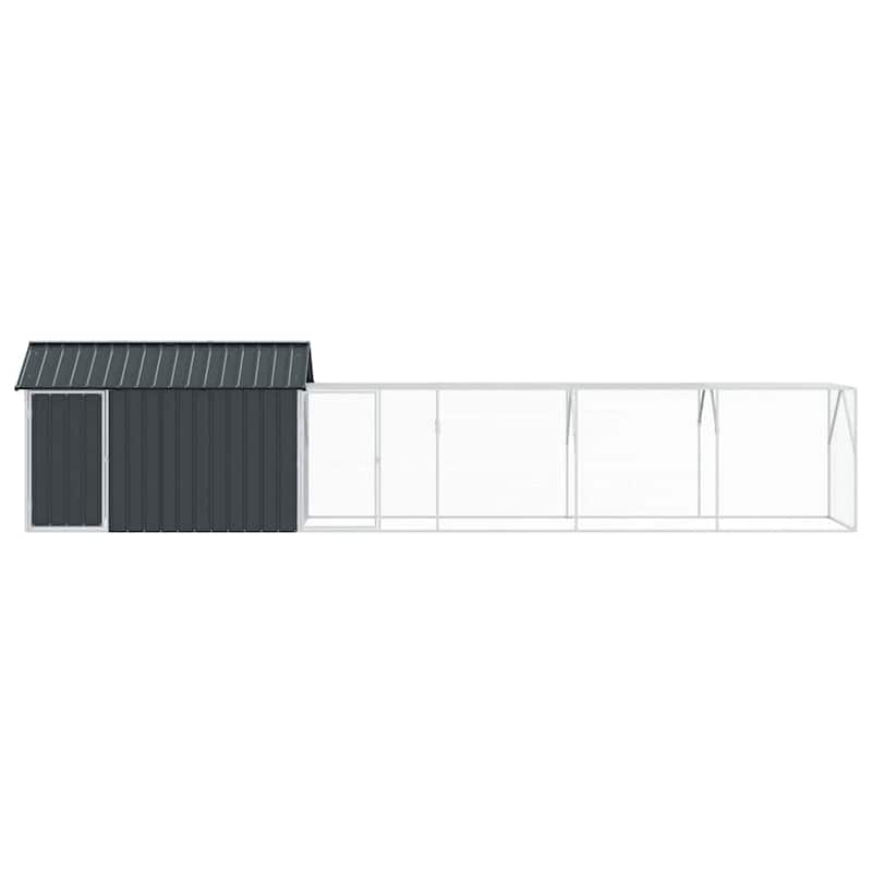 vidaXL Bird Cage Anthracite Galvanized steel