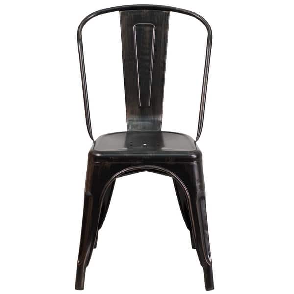 Vintage Retro Metal Chair Weatherproof Furniture Single Seating Indoor Outdoor
