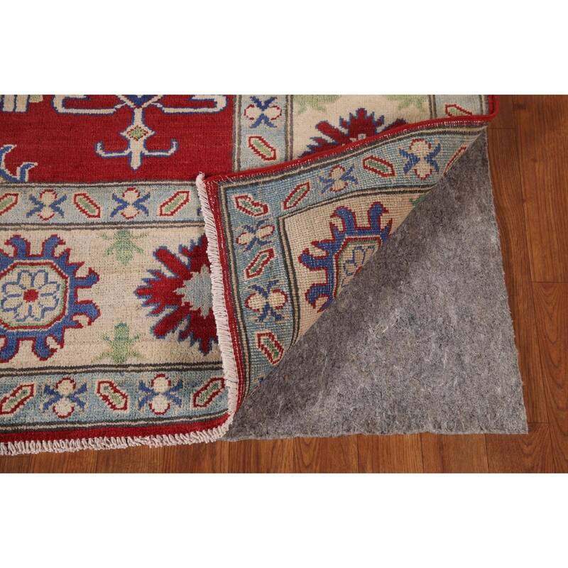 Traditional Red Kazak Area Rug Handmade Wool Carpet - 8'2" x 9'10"