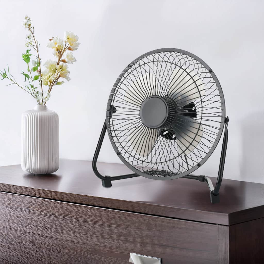 Modern Designs BreezeCore Mini, 8” USB-Powered High Velocity Fan with Dual Speeds and Tilt Control