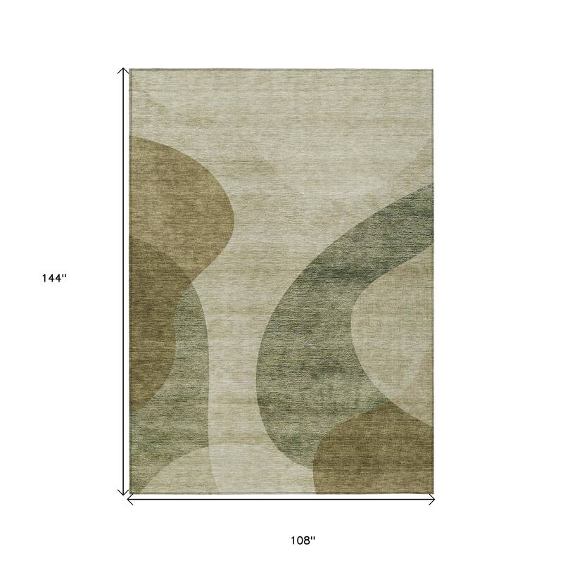 HomeRoots Abstract Transitional Rectangle Outdoor Rug